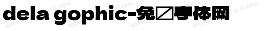 dela gophic字体转换